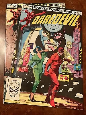 Lot Of 2 Marvel Daredevil #197 & 198 Bonze Comic Books 1983 - 1st Yuriko Oyama • $0.99