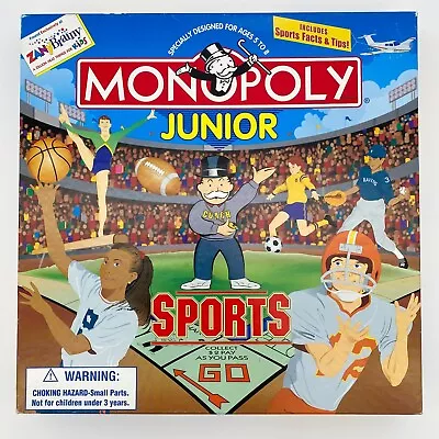 Monopoly Junior Sports Baseball Basketball Football USAopoly 2000 Complete • $9.99