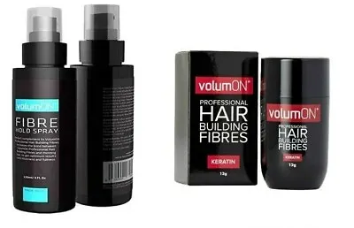 HAIR FIBERS KERATIN HAIR LOSS BUILDING THICKENING & HAIR FIBRE HOLD SPRAY 120ml • £12.49