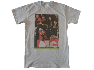 Eric Cantona Kung-Fu Kick Grey T-shirt Sizes Small-3XL Football Man Utd • £16.49