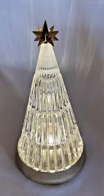 $24.95 • Buy Vintage Glass Christmas Tree Holiday Light Decor Avon Crystal Clear