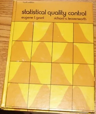 £109.97 • Buy Statistical Quality Control (Mcgraw-Hill Series In Industrial E .9780071142489