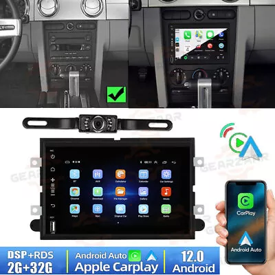 For Ford Mustang 2005-2009 7'' Carplay Car Stereo Radio Android 12 GPS WIFI F • $119.49