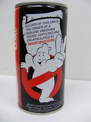 Vintage 1989 Ghostbusters Coca Cola Coke Can Sealed Ghost Inside • $40