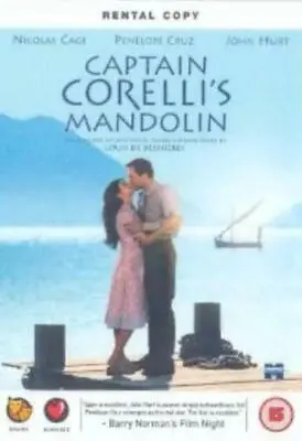 Captain Corelli's Mandolin DVD Nicolas Cage • £3.31