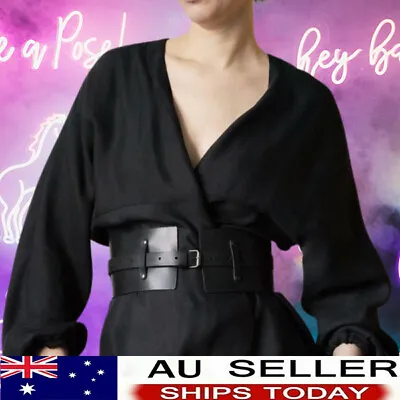 Fashion Women Leather Waist Bondage Belt Harness Girdle Wide Suspender Waistband • $12.84