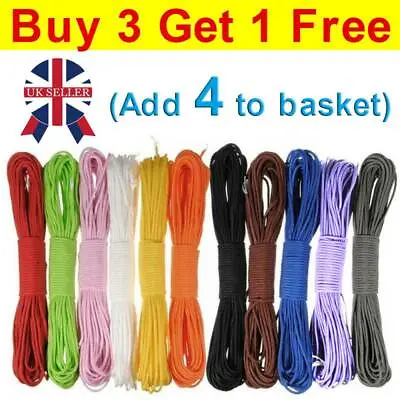 100ft 7 Strand Core Cord 550 Paracord Parachute Rope Lanyard TYPE III Durable U • £5.28