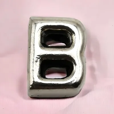 Pandora Moments Sterling Silver Letter B Alphabet Charm • £26