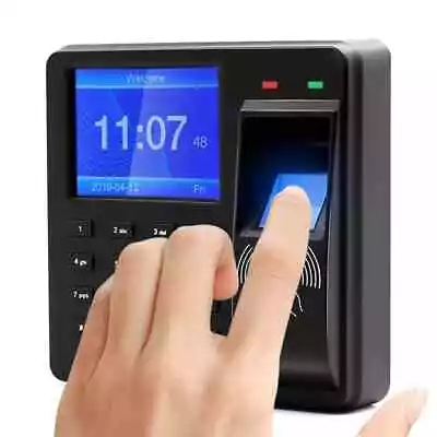 £34.56 • Buy Fingerprint Attendance Machine Office Employee Time Clock Biometric Checking-in