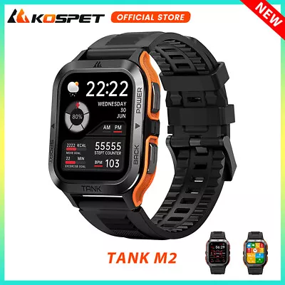 KOSPET TANK M2 Smart Watch For Men 50M Waterproof Rugged Military Smartwatches • $99.99