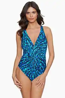 Magicsuit Miraclesuit Sz 8 Drew Animal Instinct Swimsuit One-Piece Slimmng $160 • $82.99