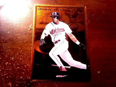 1996 LEAF PREFERRED STEEL //   BRONZE  //  PROMO #77 Indians Manny Ramirez 1/1 • $594.56