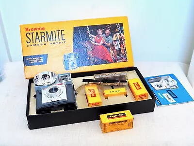 Vintage KODAK STARMITE Camera Outfit With Bulbs And Kodak 127mm Films  • £49.99