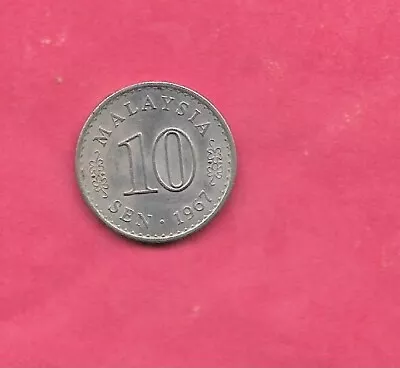 Malaysia Km3 1967 Uncirculated-bu Mint-unc 10 Sen Old Vintage Coin • $1.95