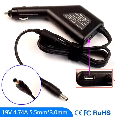 Laptop DC Adapter Car Charger USB Power For Samsung NV20 NV25 R465 R503 R522h • $26.95