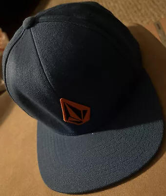 Volcom Genuine Hat Cap SnapBack Blue & Orange DuPont Rim Wool Quality • $17.59