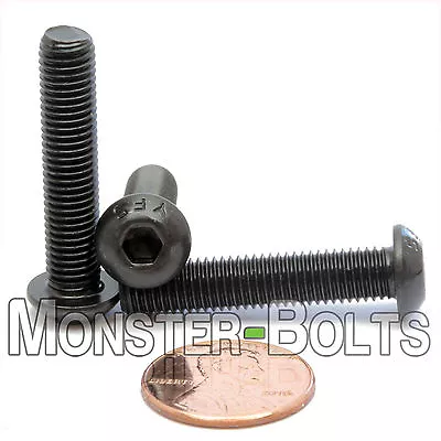 (10) 1/4-28 X 1-1/4  Button Head Socket Cap Screws Alloy Steel W/ Black Oxide • $7.97