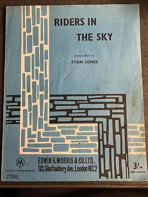 £2.69 • Buy Riders In The Sky Sheet Music Stan Jones Original Free UK Shipping