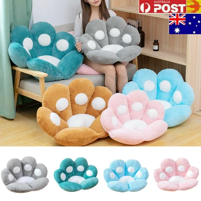 $9.58 • Buy Cute Seat Cushion Cat Paw Shaped Mat Warm Lazy Sofa Office Chair Cushion Gifts