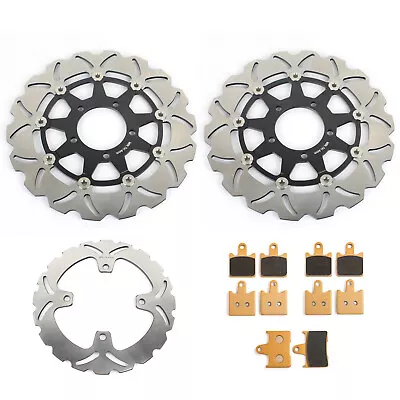 For KAWASAKI ZZR 1400 / ABS 2006-2019 ZX-14R 06-19 Front Rear Brake Discs Pads • £209.95