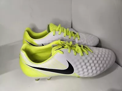 Nike Magista Soccer Cleats Men's 10.5 White/Yellow Neon Futbol Boots Shoes • $79.95