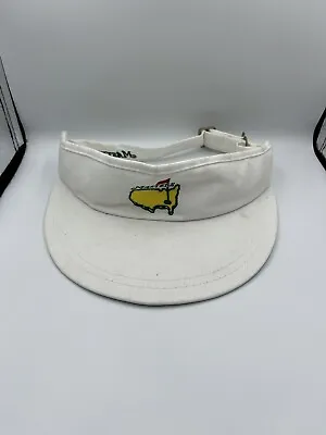 Masters Hat Cap Visor Adjustable Strap White Augusta National Golf Course Mens • $8.99