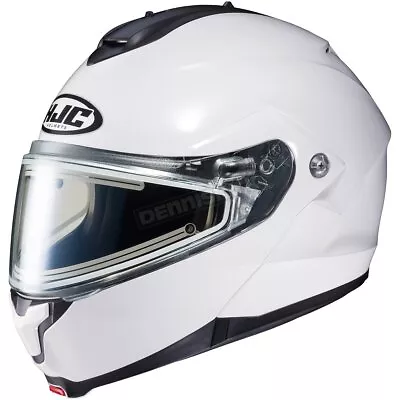 HJC Pearl White C91 Modular Snowmobile Helmet Electric Shield 1247-0149-06 • $279.99