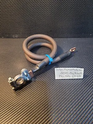 1963-69 Dodge Mopar Plymouth Hemi Big Block Neg Battery Cable Wire Harness  • $29.95