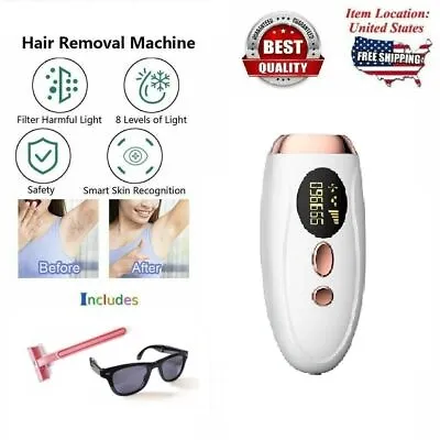 $32.99 • Buy IPL Hair Removal Laser Permanent Body Epilator Painless Device 999,999 Flashes