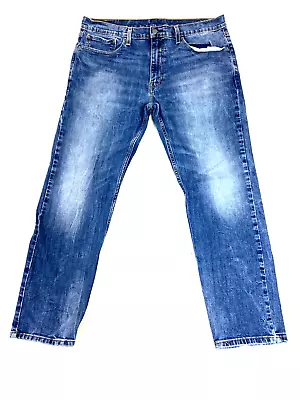 Levis 502 Jeans Mens 38x30 Regular Fit Blue Tapered Casual Denim Stretch READ • $21.99