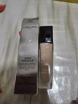 Lancome Teint Miracle Hydrating Foundation 30ml New Shade010 Beige Porcelaine  • £25.50