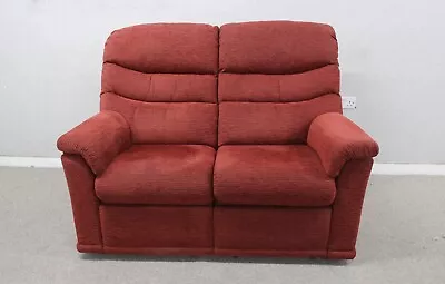 G Plan Malvern Horizon Flame Fabric Manual Reclining 2 Seater Sofa • £450