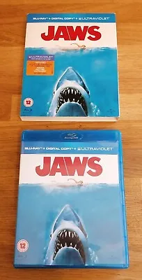 BLU-RAY - Jaws Blu-Ray & Sleeve Spielberg Dreyfuss Scheider Shaw 1975 • £7