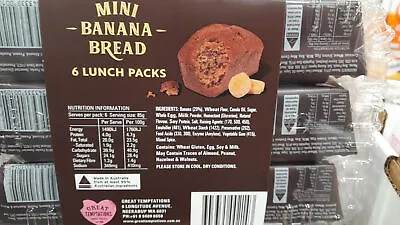 Great Temptations Mini Banana Bread 6x85G • $15.21