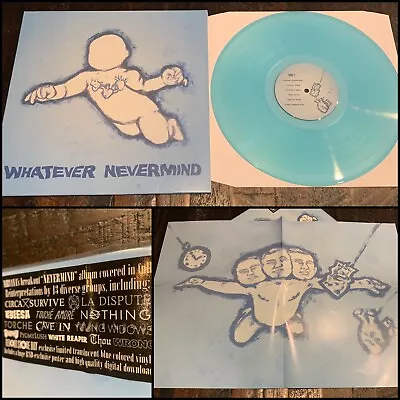 WHATEVER NEVERMIND Nirvana LP 7” Vinyl Poster-Circa Survive Nothing Boris Torche • $85