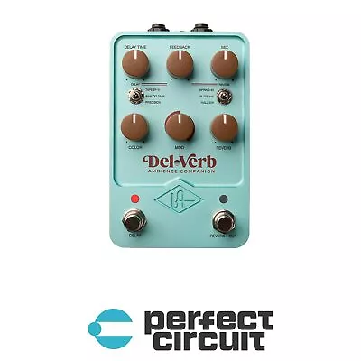 Universal Audio Del-Verb Delay + Reverb Pedal EFFECTS - NEW - PERFECT CIRCUIT • $349