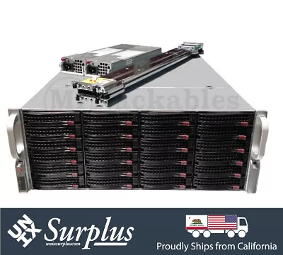 UNRAID Supermicro 4U 36 Bay Storage Server Xeon 20 Core 3Ghz 256GB X540 10GBaseT • $588