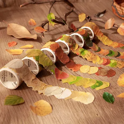 Washi Tape Multiple Leaf 50pcs/pack | Banyan Tropical Dry Redbud Ginkgo Zelkova • $6.99