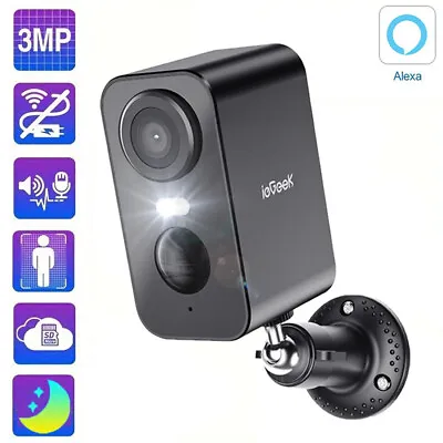 IeGeek Security Camera Outdoor Battery Operated Home Camera Colour Night Vison • £34.99