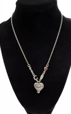 Brighton Foldable Good LuckConvertible Four Leaf Clover Heart Pendant Necklace • $15