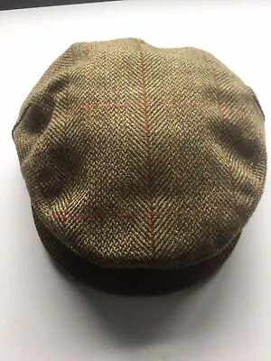 Mens Herringbone Tweed Cap Medium 7-57 • £10