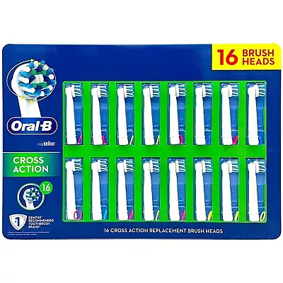 16 Pack Genuine Oral-b Cross Action Refills Replacement Electric Toothbrush Head • $89.30