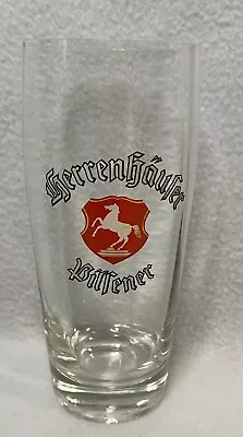 Vintage Herrenhaufer Pilfener .4 L German Beer Glass • $12.95