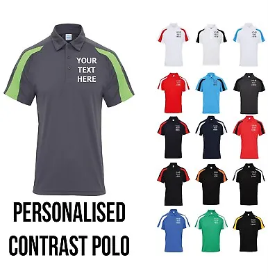 £22.99 • Buy Personalised Polo Shirt Embroidered Workwear Custom Printed Uniform Ladies Mens