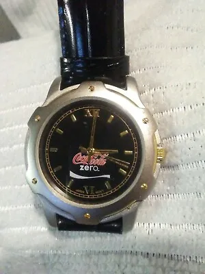 Rare New Coca Cola Zero Quality Gold Silver Men's Or Women's Watch   • £47.45