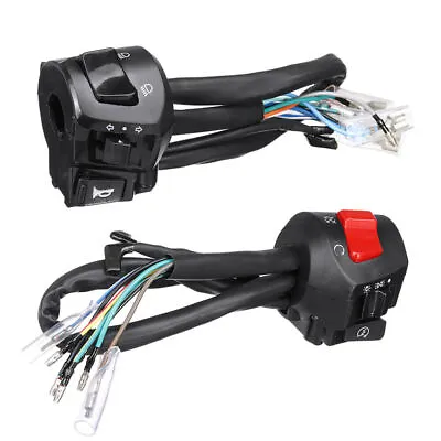 7/8  Universal Motorcycle 22mm Handle Bar Switch Gear Control Light Indicator US • $16.55