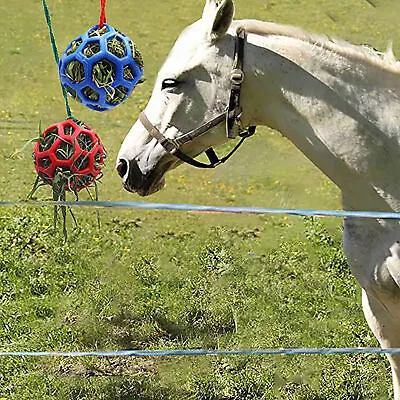 Horse Treat Ball Goat Hay Hanging Feeding Sheep Feeder For Farm Stable Paddock • $17.69