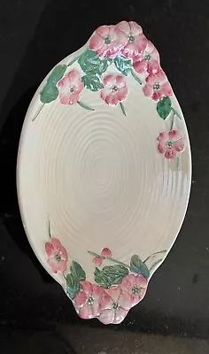 Vintage Maling Lustre Ware Apple Blossom Oval Dish / Bowl • £10