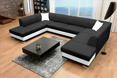 Modern ARCO U-shaped Sofa Bed Huge Sleeping Function Storage Various Colours • £1299
