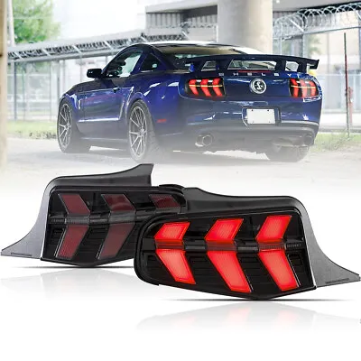 For 2010-2012 2011 Ford Mustang LED Smoke Tail Lights W/Sequential Rear Lamp • $249.99